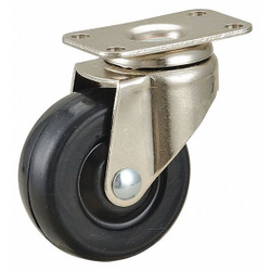Manufacturer Varies Plate Caster,Swivel,Rubber,2 1/2"H 31807