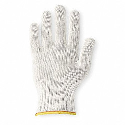 Whizard Cut Resistant Glove,White,Reversible,S 333370