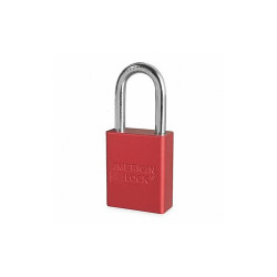 American Lock Lockout Padlock,KA,Red,1-7/8"H A1106KARED16274