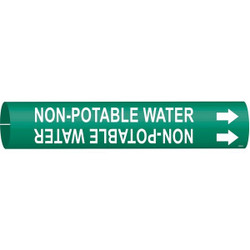 Brady Pipe Mrkr,NonPotble Watr,7/8in H,7/8in W 4351-B