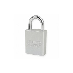 American Lock Lockout Padlock,KD,Silver,1-7/8"H A1105CLR