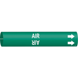 Brady Pipe Marker,Air,13/16 in H,4/5 in W 4001-A