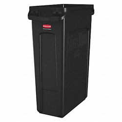 Rubbermaid Commercial Utility Container,23 gal.,Black FG354060BLA