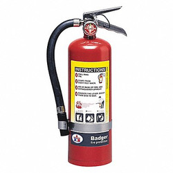 Badger Fire Extinguisher,Steel,Red,ABC B5M