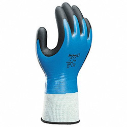 Showa Coated Gloves,Full,Foam,Nitrile,XL,PR 377XL-09
