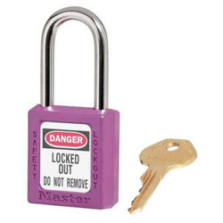 Master Lock Lockout Padlock,KD,Purple,1-3/4"H 410PRP