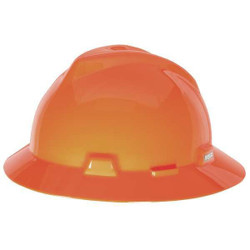 Msa Safety Hard Hat,Type 1, Class E,Hi-Vis Orange 10021292