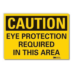 Lyle Eye Caution Rflctv Label,3.5inx5in LCU3-0358-RD_5x3.5