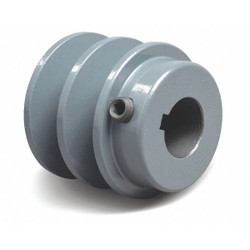Manufacturer Varies V-Belt Pulley,Finished,0.88in,1.75in 2BK25X7/8