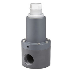 Plast-O-Matic Adjustable Relief Valve,1/2 In,100 psi RVDTM050T-PV