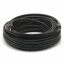 Monoprice A/V Cable, 3.5mm M/M cable, Black,35ft  5582