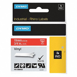 Dymo Label Tape Cartridge,Vinyl,18 ft.L,3/4"W 1805422