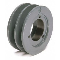 Manufacturer Varies V-Belt Pulley,Detachable,2Groove,4.65"OD 5V4652