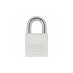 Abus Keyed Padlock, 15/16 in,Rectangle,Silver  83IC/50