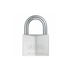 Abus Keyed Padlock,1 5/64 in,Rectangle,Silver 75IB/50 KD