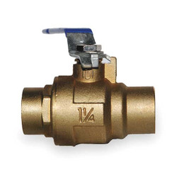 Milwaukee Valve Brass Ball Valve,Inline,Sweat,1-1/2 in 1-1/2" BA-485BMS