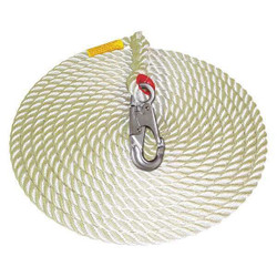 3m Dbi-Sala Vertical Rope Lifeline,Single Snap Hook 1299997