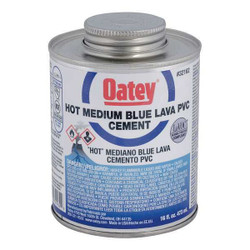 Oatey Pipe Cement,16 fl oz,Blue  32162