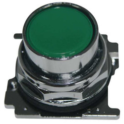 Eaton Flush Push Button,Green,Non-Illum,30mm 10250T103