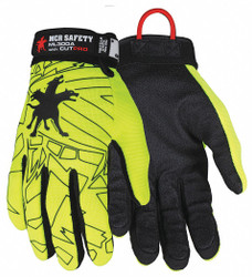 Mcr Safety Cut Resistant Gloves,A9,2XL,PR  ML300AXXL