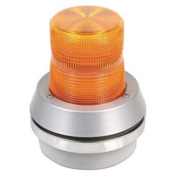 Edwards Signaling Flashing Light with Horn,120VAC,Amb Lens 51A-N5-40W