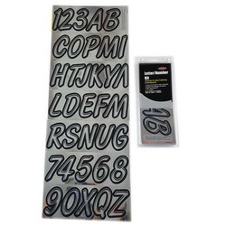 Hardline Products Number and Letter Combo Kit,Chrome  GCHBKG400