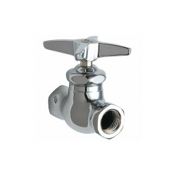 Chicago Faucet Multi-Turn Stop,Straight,1/2 Inx1/2 In 45-ABCP