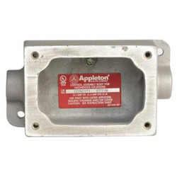 Appleton Electric Mounting Body,1Gang,3/4In,Feed-Thru,Iron EDSC271