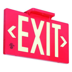 Sim Supply Exit Sign,8 3/4 in x 15 3/8 in,Plastic  GRAN1392