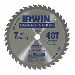 Irwin Circular Saw Blade,7 1/4 in Blade,PK25 25230