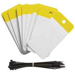 Brady Blank Tag,Polyester,Colored,PK25 102010