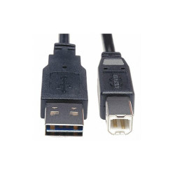 Tripp Lite Reversible USB Cable,Black,10ft L UR022-010