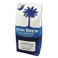 Iron Brew Coffee,Southern Pecans,Caff,Ground B-12SP