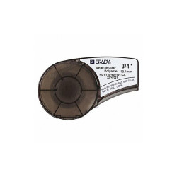 Brady Label Tape Cartridge,Permanent Printer M21-750-430-WT-CL