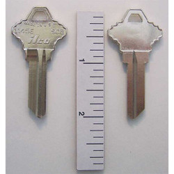 Kaba Ilco Key Blank, Pins 5,PK10 1145E-SC8