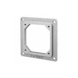 Hubbell Adapter Plate,Cst Alum,Silver,4.5x.41in HBL26402