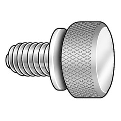 Sim Supply Thumb Screw,#10-24,18-8SS,1/2"L,PK5  WFTSSS11