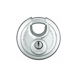 Abus Keyed Padlock, 63/64 in,Round,Silver  26/90 KA