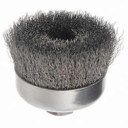 Weiler Crimped Wire Cup Brush,4 In.,0.014 In. 93399