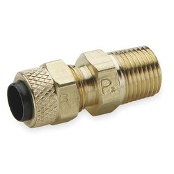 Parker Connector,Brass,CompxM,5/16Inx1/4In,PK10 68P-5-4