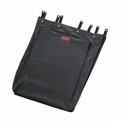 Rubbermaid Commercial Linen Hamper Bag,Black,Vinyl FG635000BLA