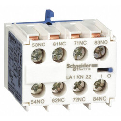 Schneider Electric Auxiliary Contact Block, 2NO/2NC, 10 A LA1KN22