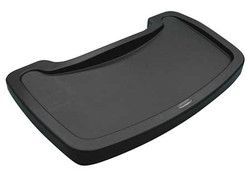 Rubbermaid Commercial Seating Tray,3 1/4 in H,Black FG781588BLA