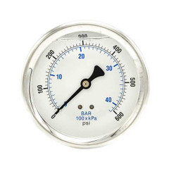 Pic Gauges Pressure Gauge,1/4 in. NPT,4 in. 202L-404K