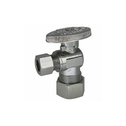 Kissler Water Supply Stop,1/4-Turn,5/8",PK10 88-9215