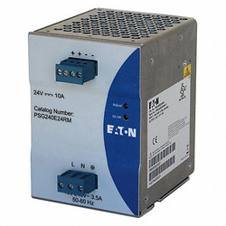 Eaton DC Power Supply,24VDC,10A,50/60 Hz PSG240E24RM