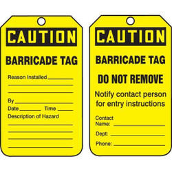 Accuform Sfty Tag,5 3/4in H,3 1/4in W,Plstc ,PK25 TAB105PTP