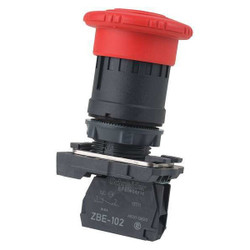 Schneider Electric EmergencyStopPushButton,NonIllum,Red,1NC XB5AS8442