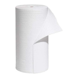 Pig Absorbent Roll,Oil-Based Liquids,White MAT461