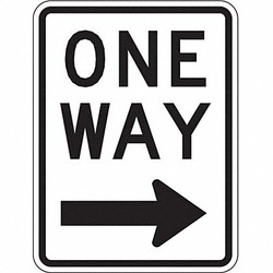Lyle One Way Traffic Sign,24" x 18" R6-2R-18DA